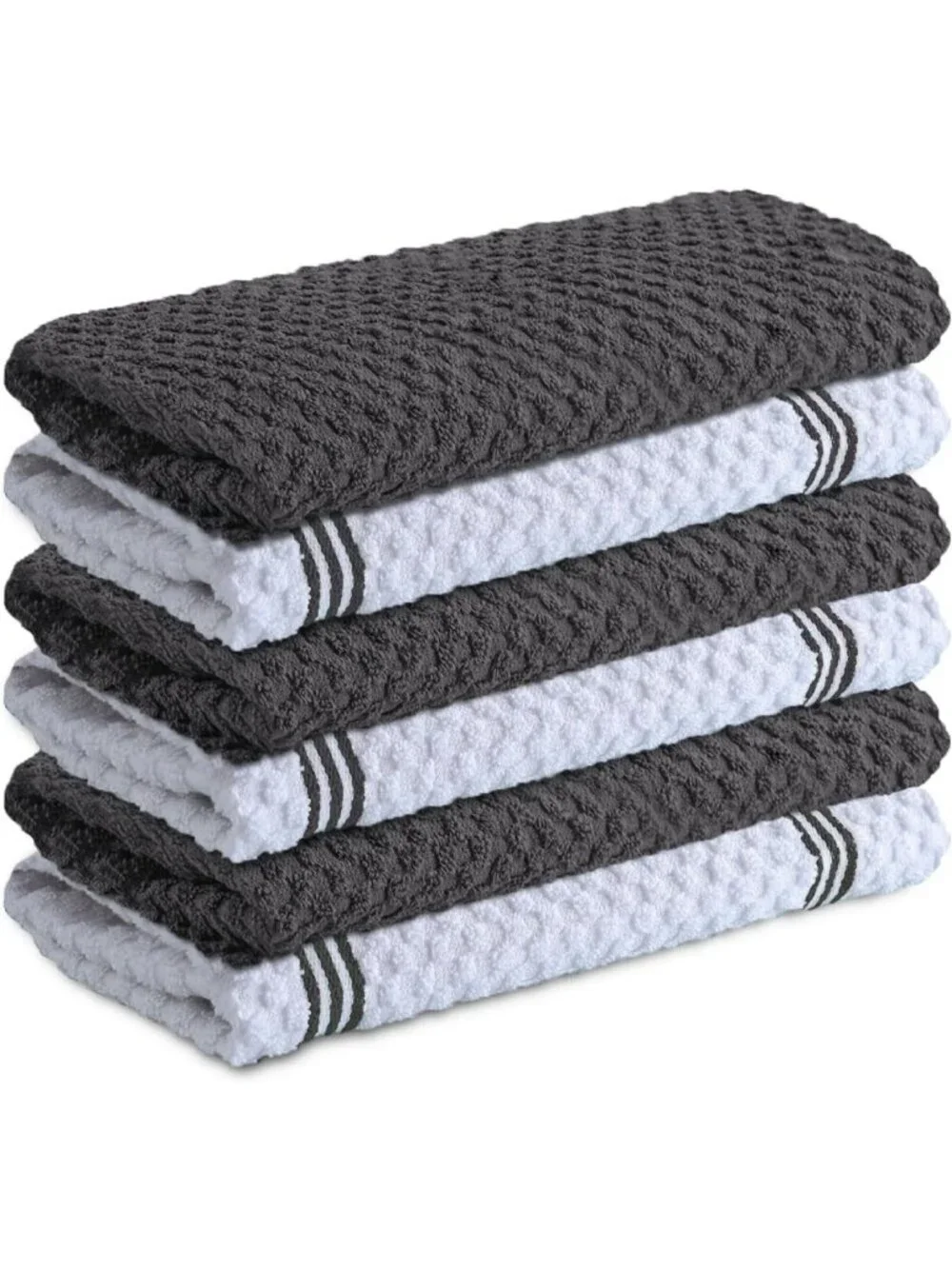 Ultra Soft 100% Cotton Kitchen Towels - 15x25 Inch Super Absorbent Dish Towels